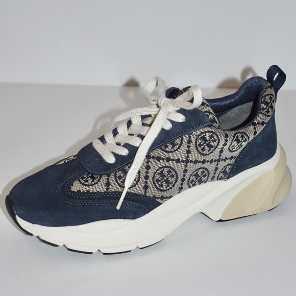 NEW TORY BURCH T MONOGRAM GOOD LUCK TRAINER - Picture 7 of 11